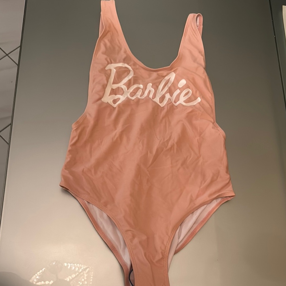 Missguided Peach Barbie Swimsuit